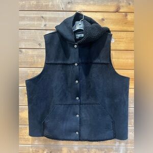 Ralph Lauren Black Sherpa vest